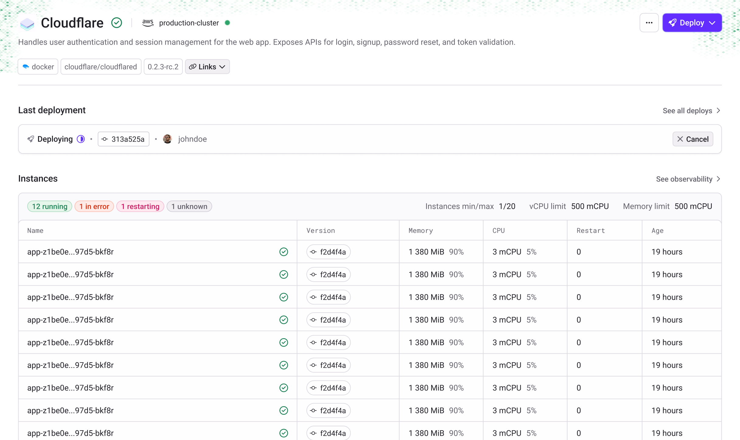 Qovery Deploy preview